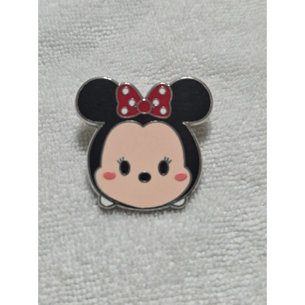 MINNIE MOUSE Red Polka Dot Bow Tsum Tsum Disney Trading Pin 108002 Series 1‎